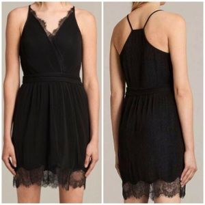 All Saints black May dress size 0